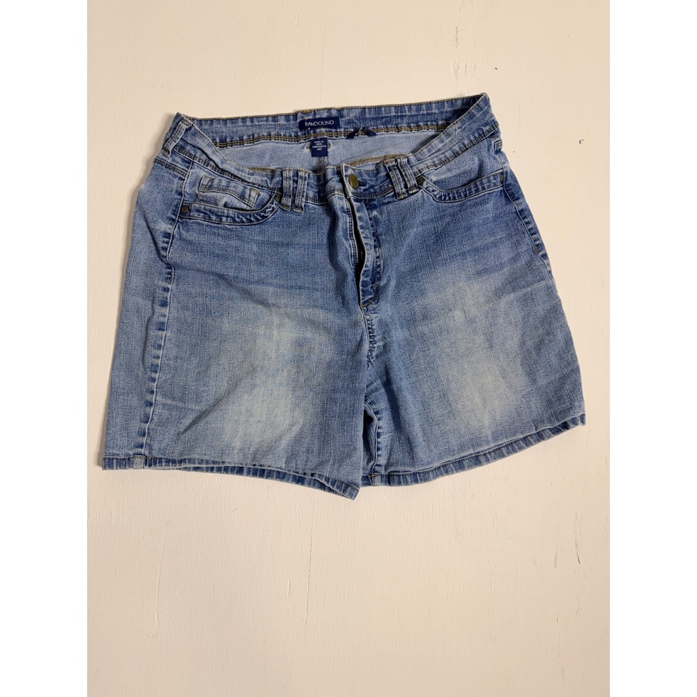 Bandolino Amalia Womens Denim Shorts Size 16 Medium Wash Stretch Jean Shorts